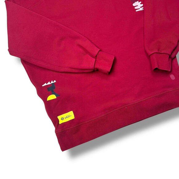 Lululemon Team Canada Perfectly Calgary Oversized Sweatshirt Justin Broadcast XL - Picture 5 of 10